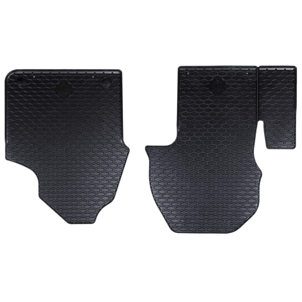 Autofußmatte 2 pcs Schwarz Gummi