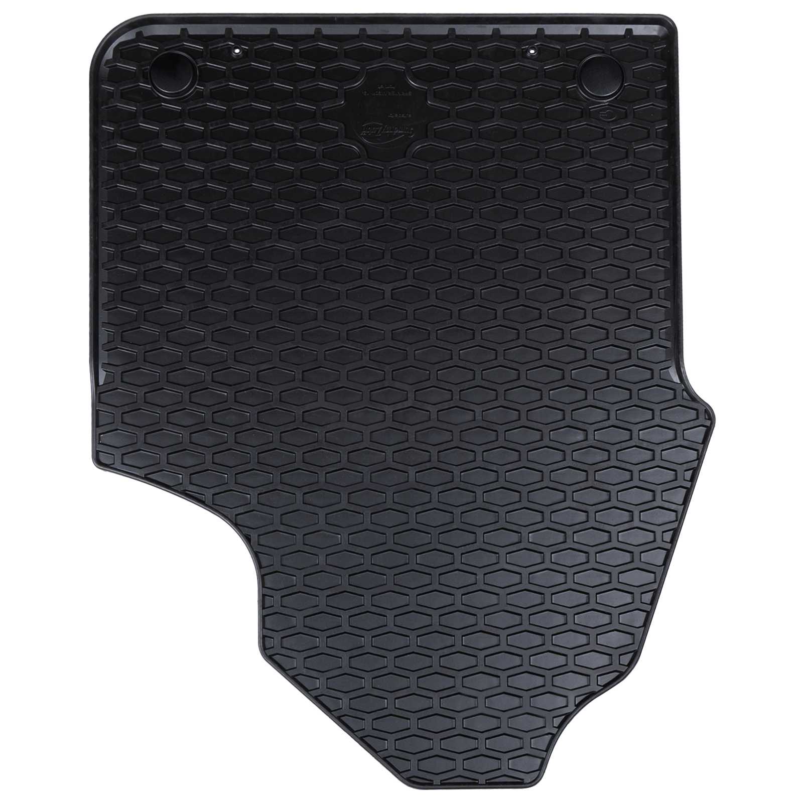 Autofußmatte 2 pcs Schwarz Gummi