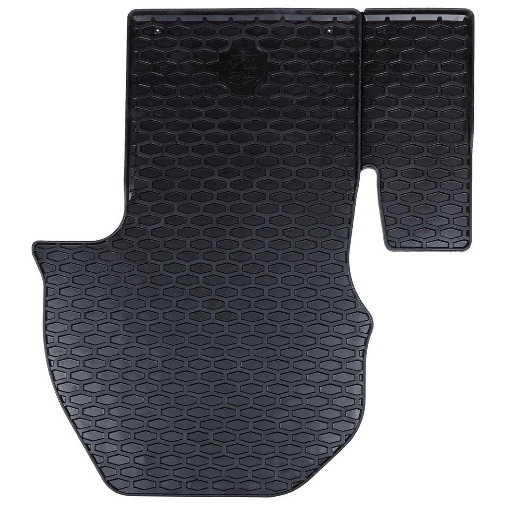 Autofußmatte 2 pcs Schwarz Gummi