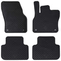 Autofußmatte 4 pcs Schwarz Geeignet für Audi Q3 2019-2025 Gummi