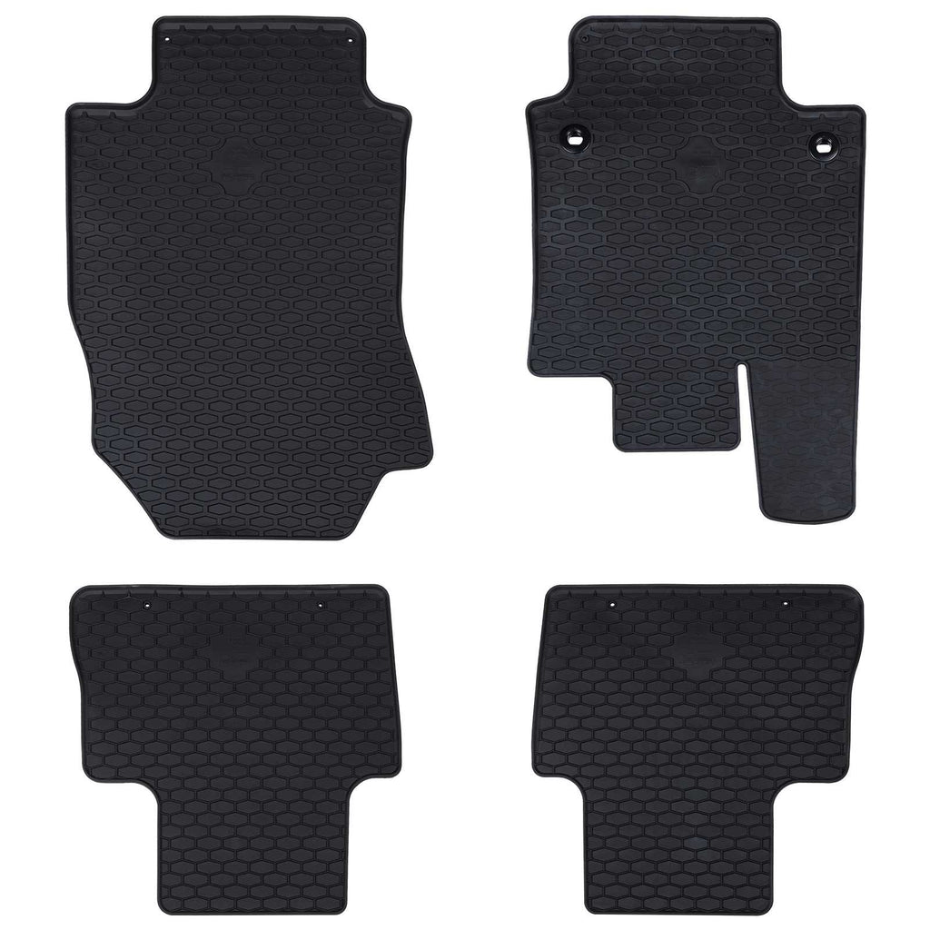 Autofußmatte 4 pcs Schwarz Gummi