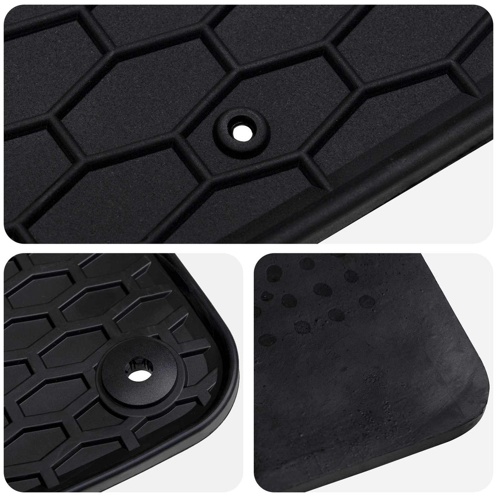 Autofußmatte 4 pcs Schwarz Geeignet für VW POLO 2021- Gummi
