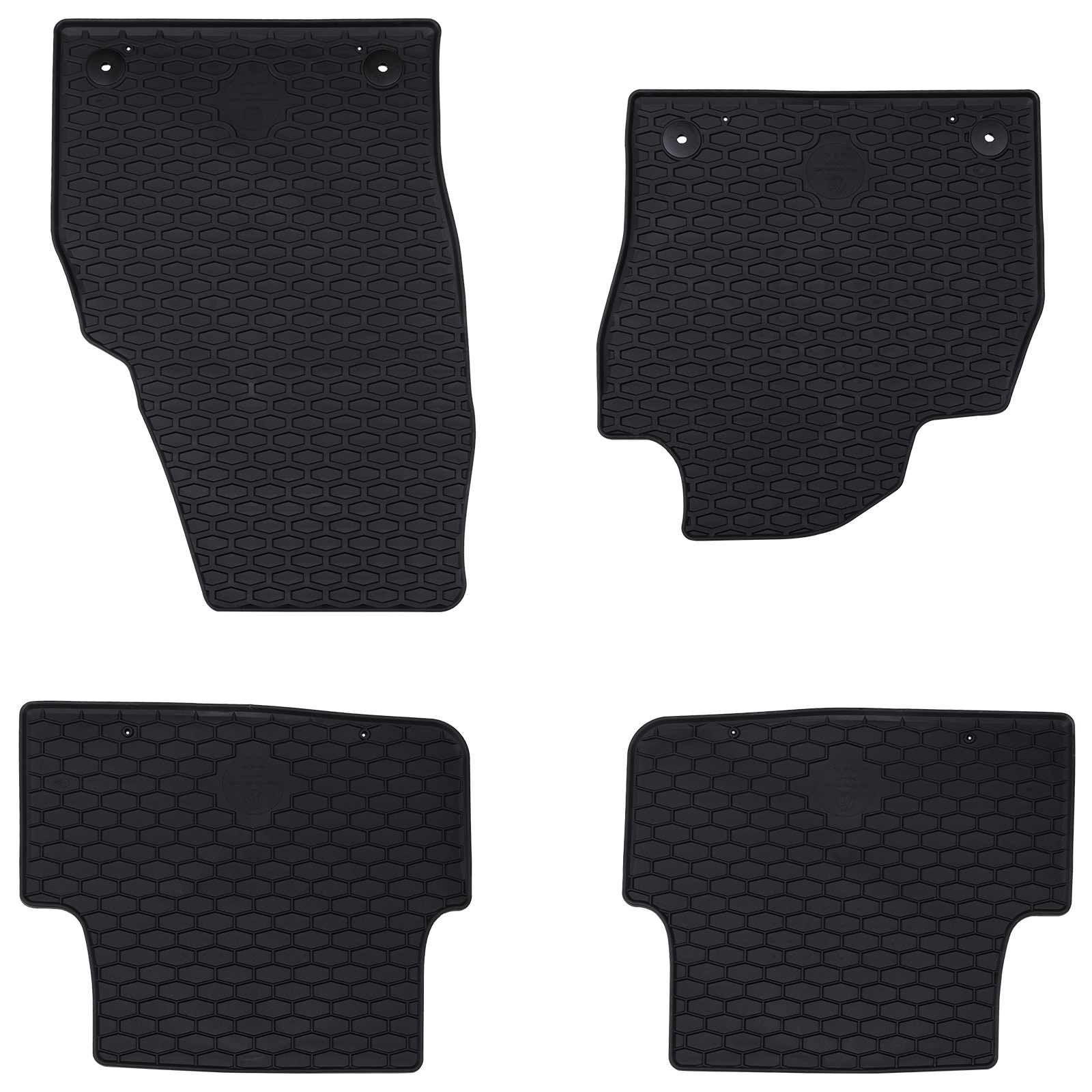 Autofußmatte 4 pcs Schwarz Geeignet für VW POLO 2021- Gummi