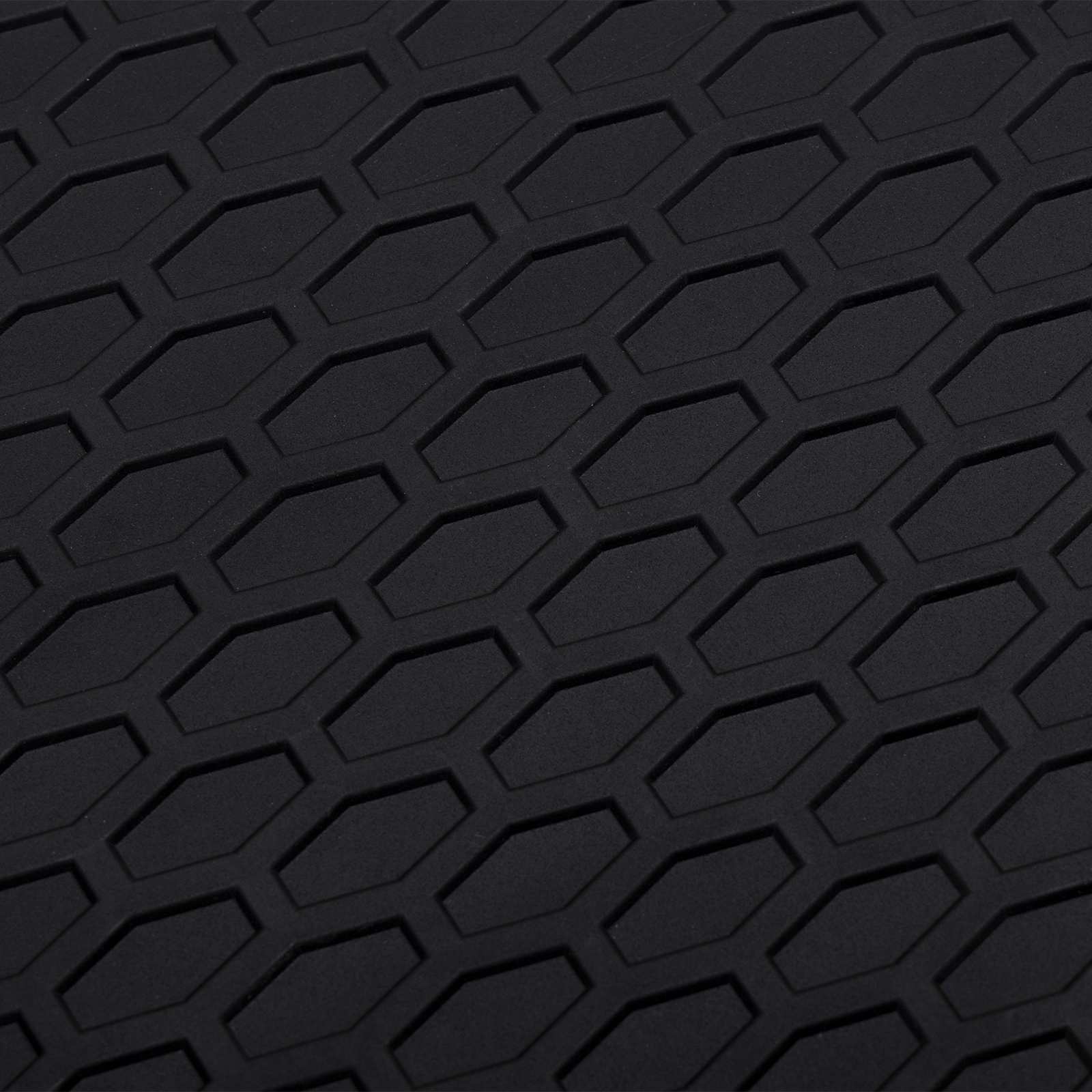 Autofußmatte 2 pcs Schwarz Geeignet für VW CADDY 2020- Gummi