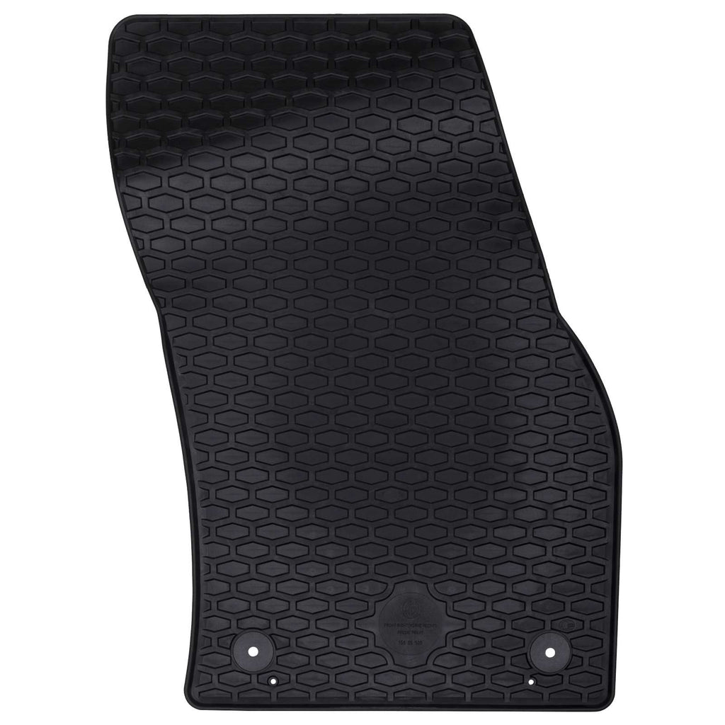 Autofußmatte 2 pcs Schwarz Geeignet für VW CADDY 2020- Gummi