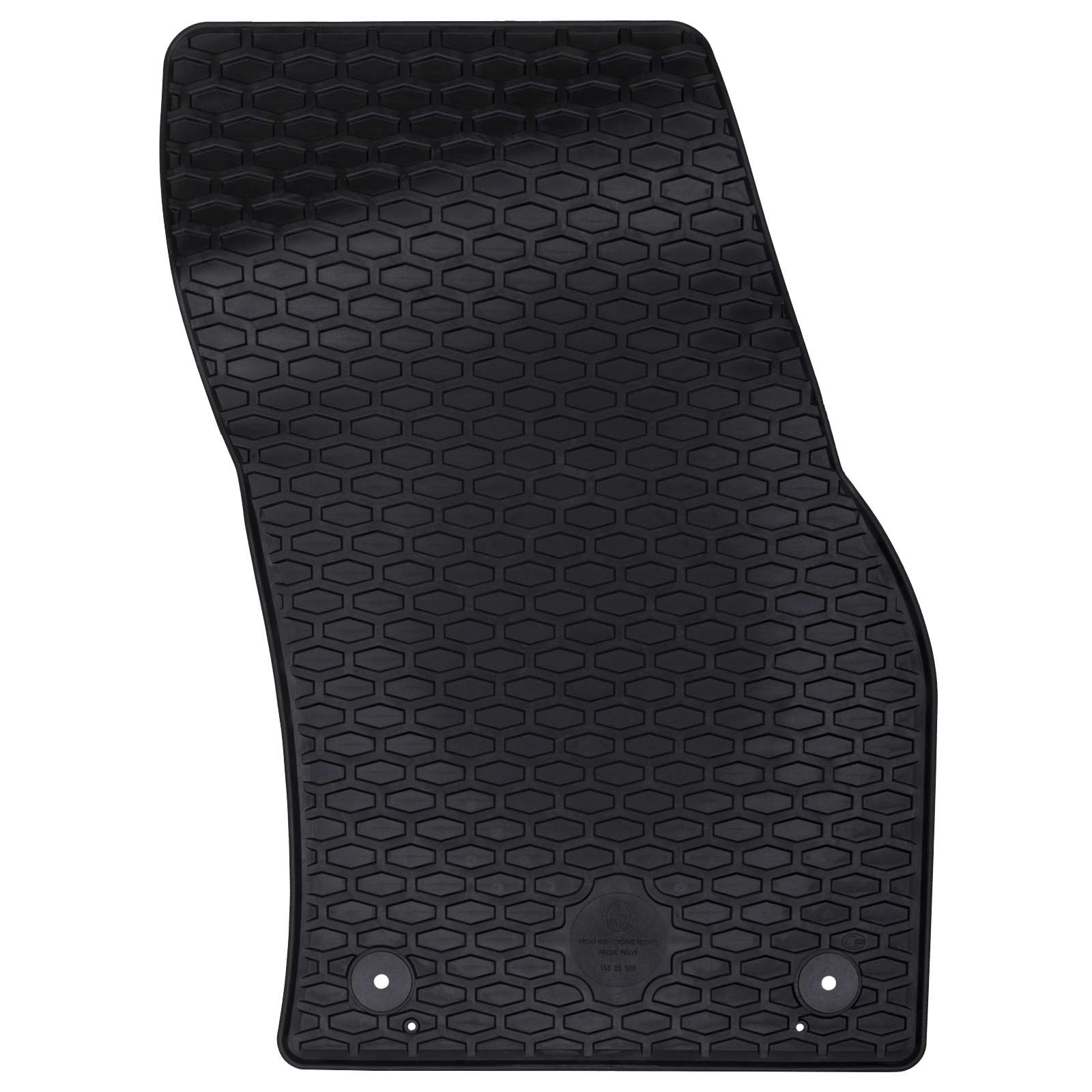 Autofußmatte 2 pcs Schwarz Geeignet für VW CADDY 2020- Gummi