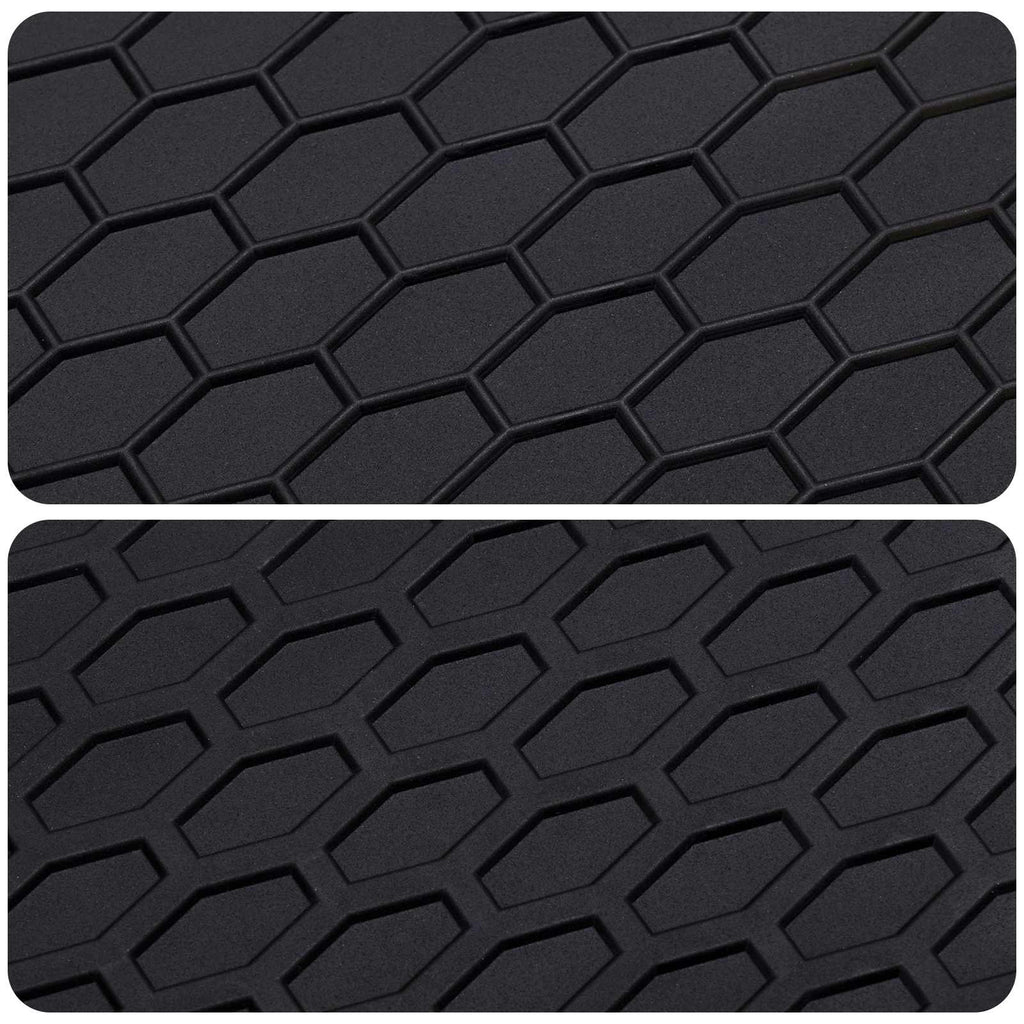 Autofußmatte 3 pcs Schwarz Geeignet für Iveco DAILY 2014- Gummi