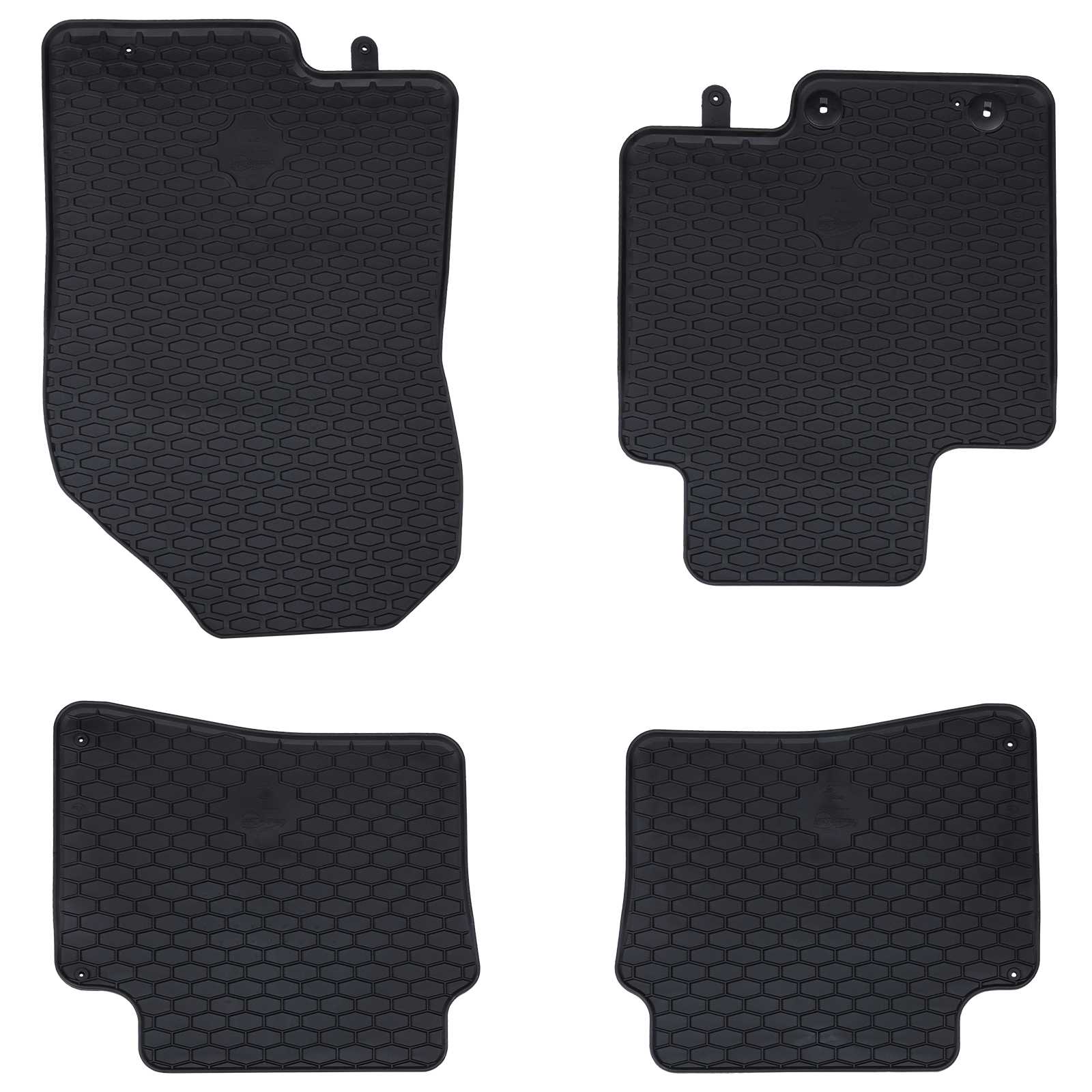 Autofußmatte 4 pcs Schwarz geeignet für Hyundai i20 2020- Gummi