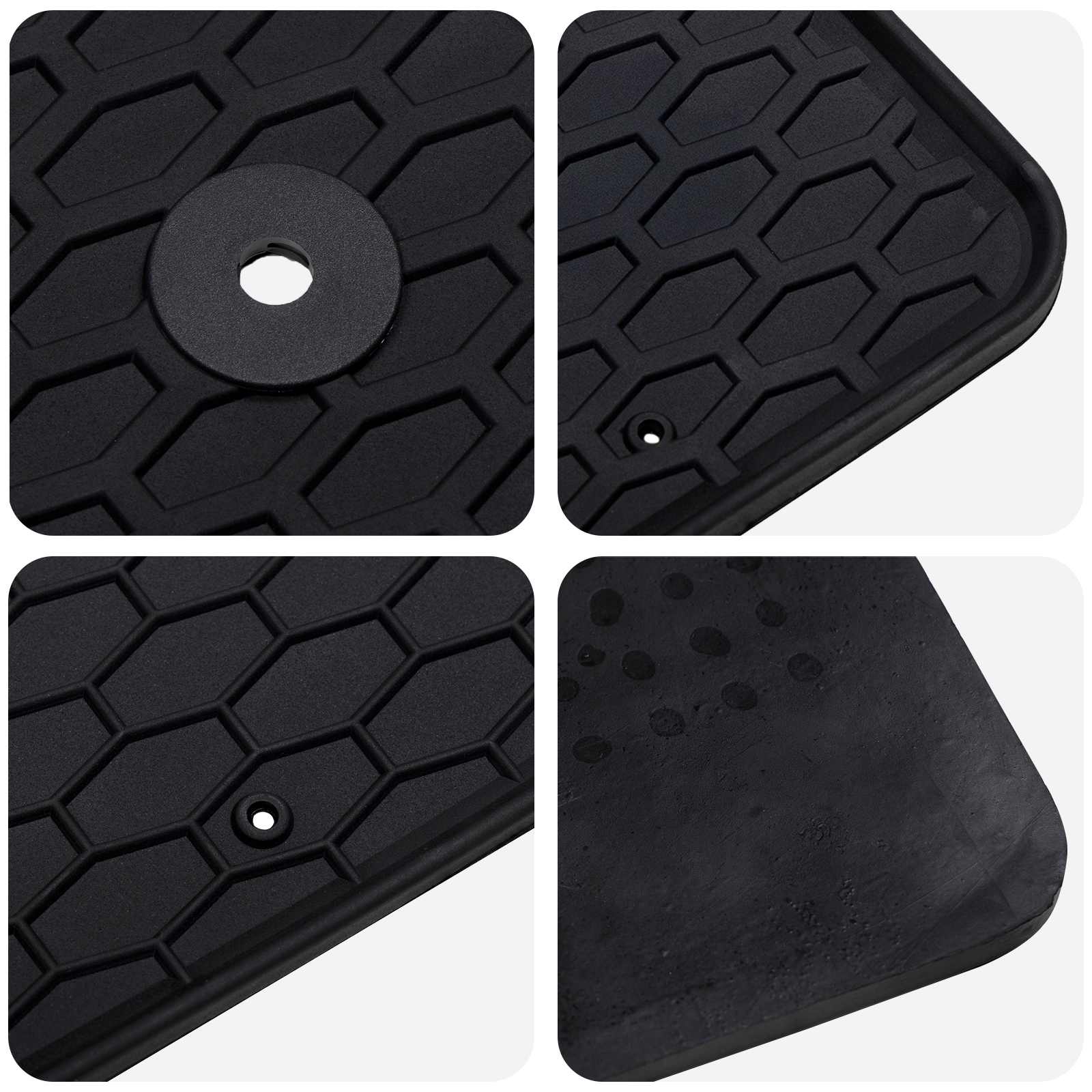 Autofußmatte 4 pcs Schwarz Geeignet für Škoda KODIAQ TDI 2024-