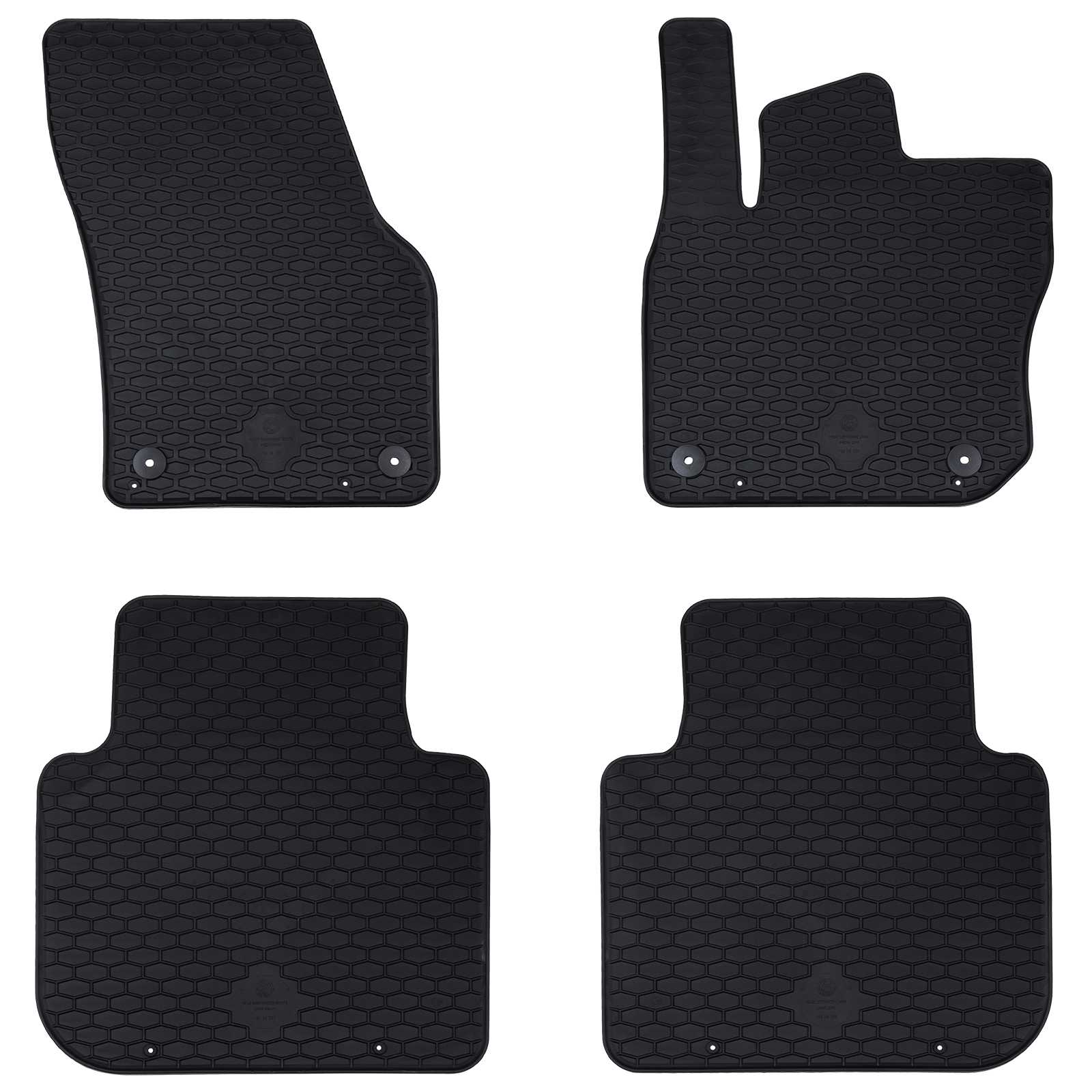 Autofußmatte 4 pcs Schwarz Geeignet für Škoda KODIAQ TDI 2024-