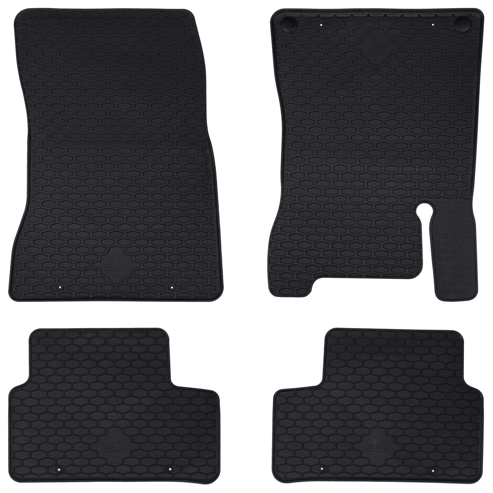 Autofußmatte 4 pcs Schwarz Geeignet für MERCEDES a 2018- Gummi