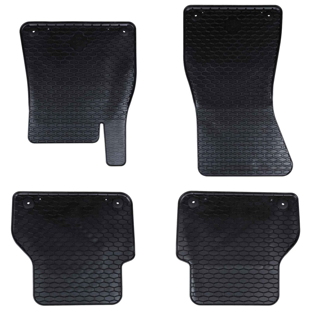 Autofußmatte 4 pcs Schwarz Gummi