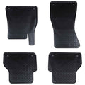 Autofußmatte 4 pcs Schwarz Gummi