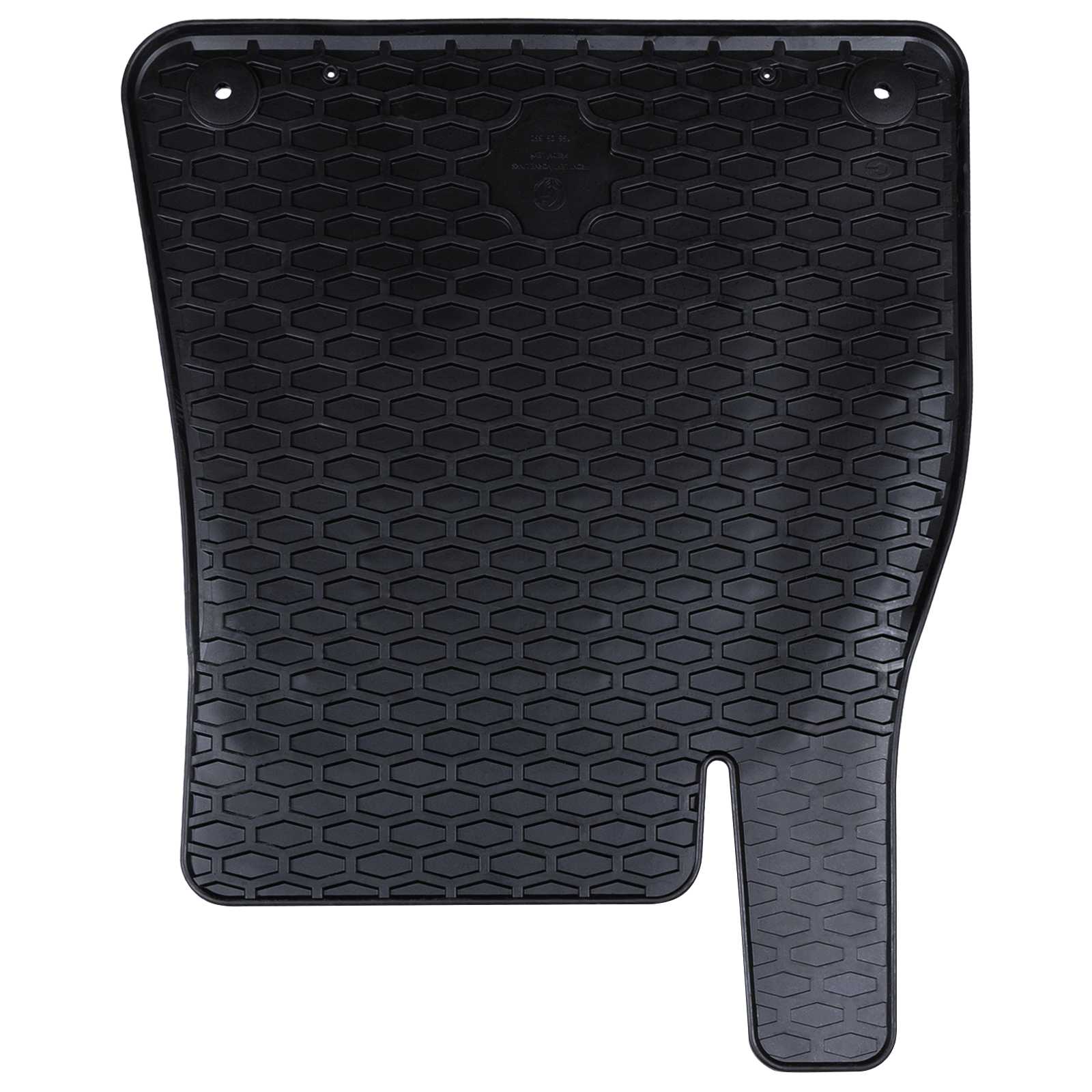 Autofußmatte 4 pcs Schwarz Gummi