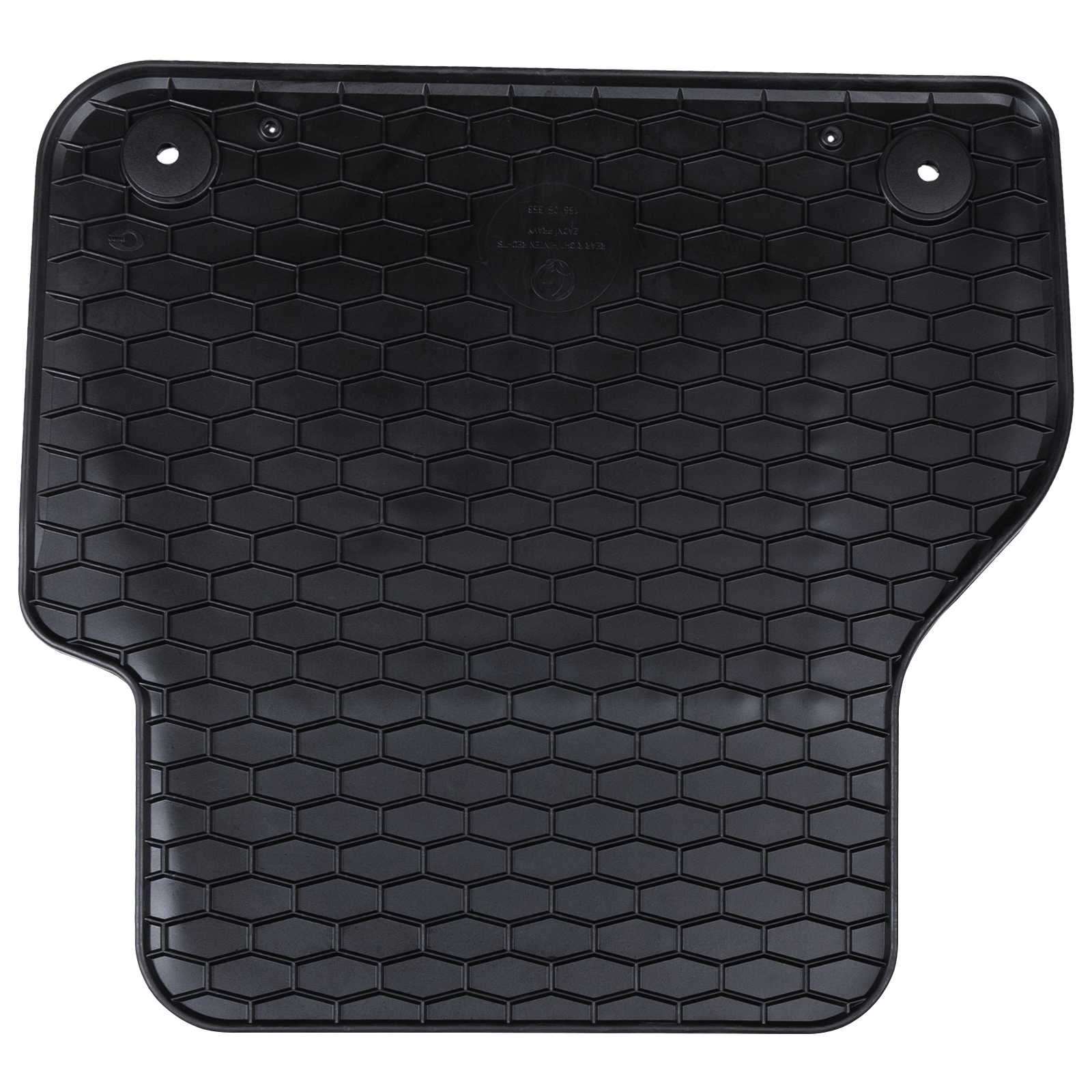 Autofußmatte 4 pcs Schwarz Gummi