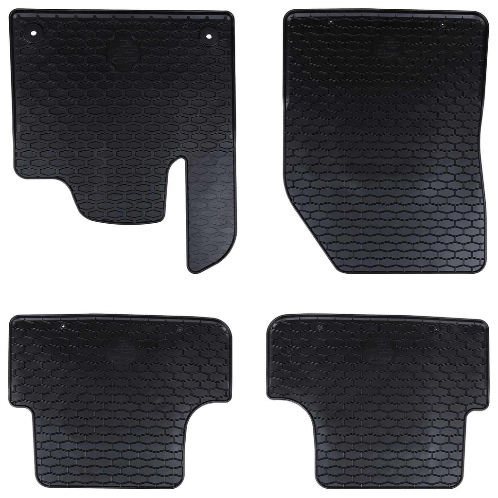 Autofußmatte 4 pcs Schwarz Gummi