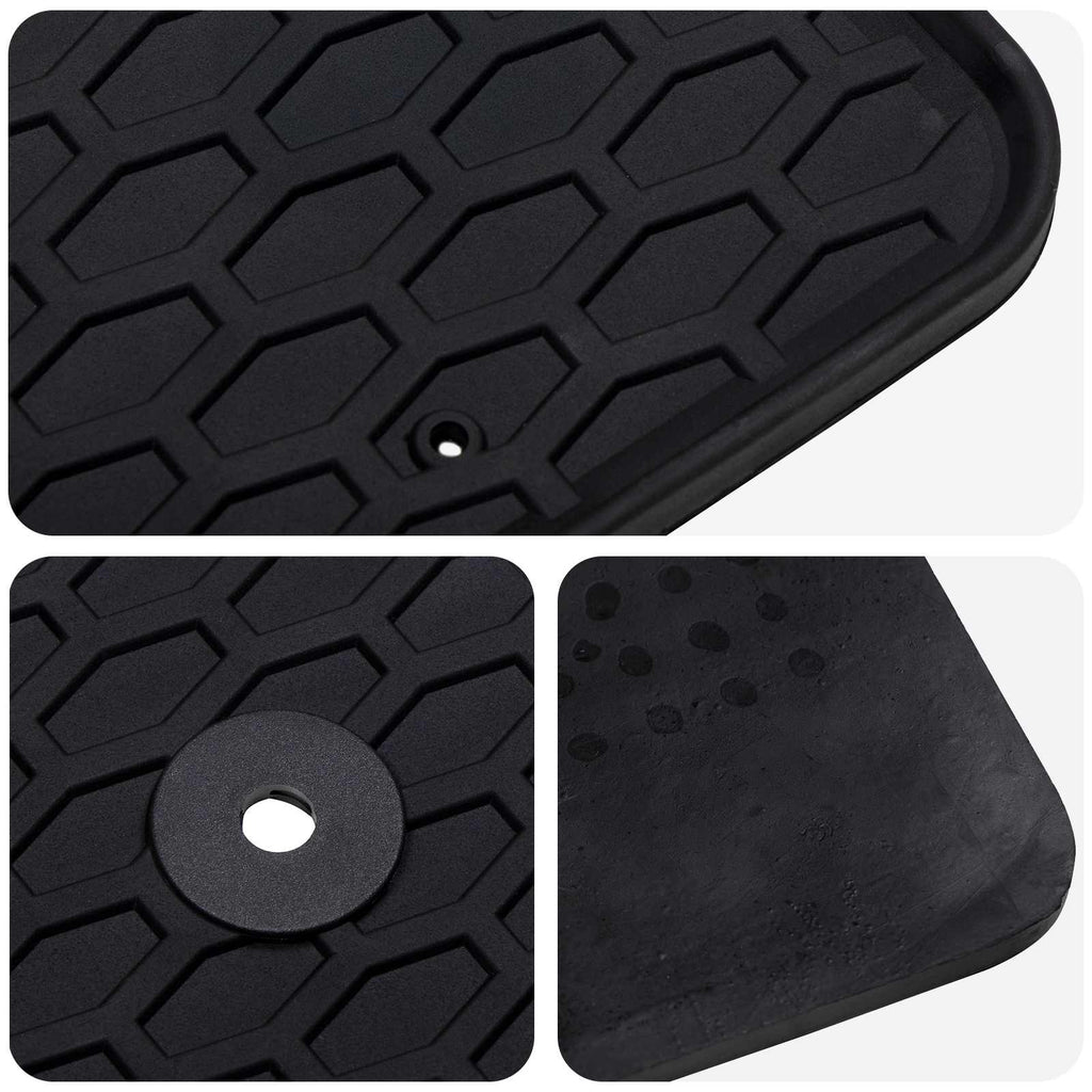 Autofußmatte 3 pcs Schwarz Geeignet für TRANSIT CUSTOM 2023-