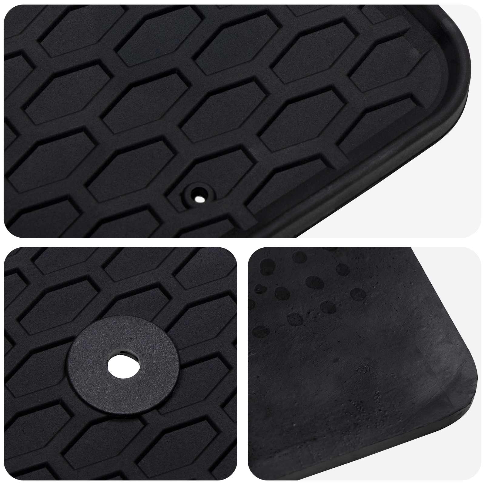 Autofußmatte 3 pcs Schwarz Geeignet für TRANSIT CUSTOM 2023-