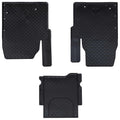 Autofußmatte 3 pcs Schwarz Geeignet für TRANSIT CUSTOM 2023-
