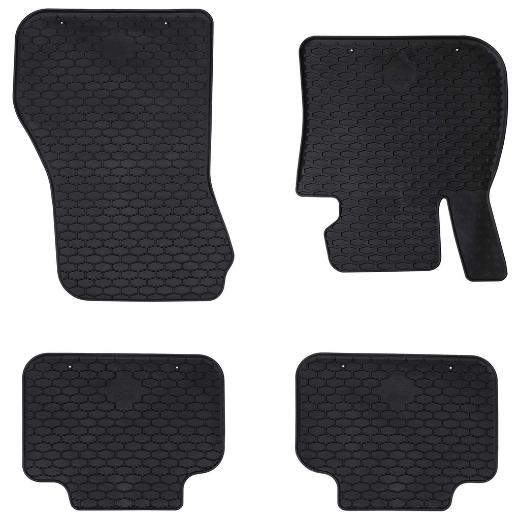 Autofußmatte 4 pcs Schwarz Geeignet für BMW 1er 2017- Gummi