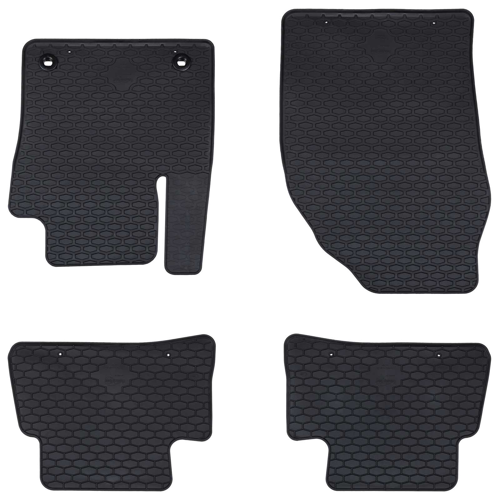 Autofußmatte 4 pcs Schwarz Gummi