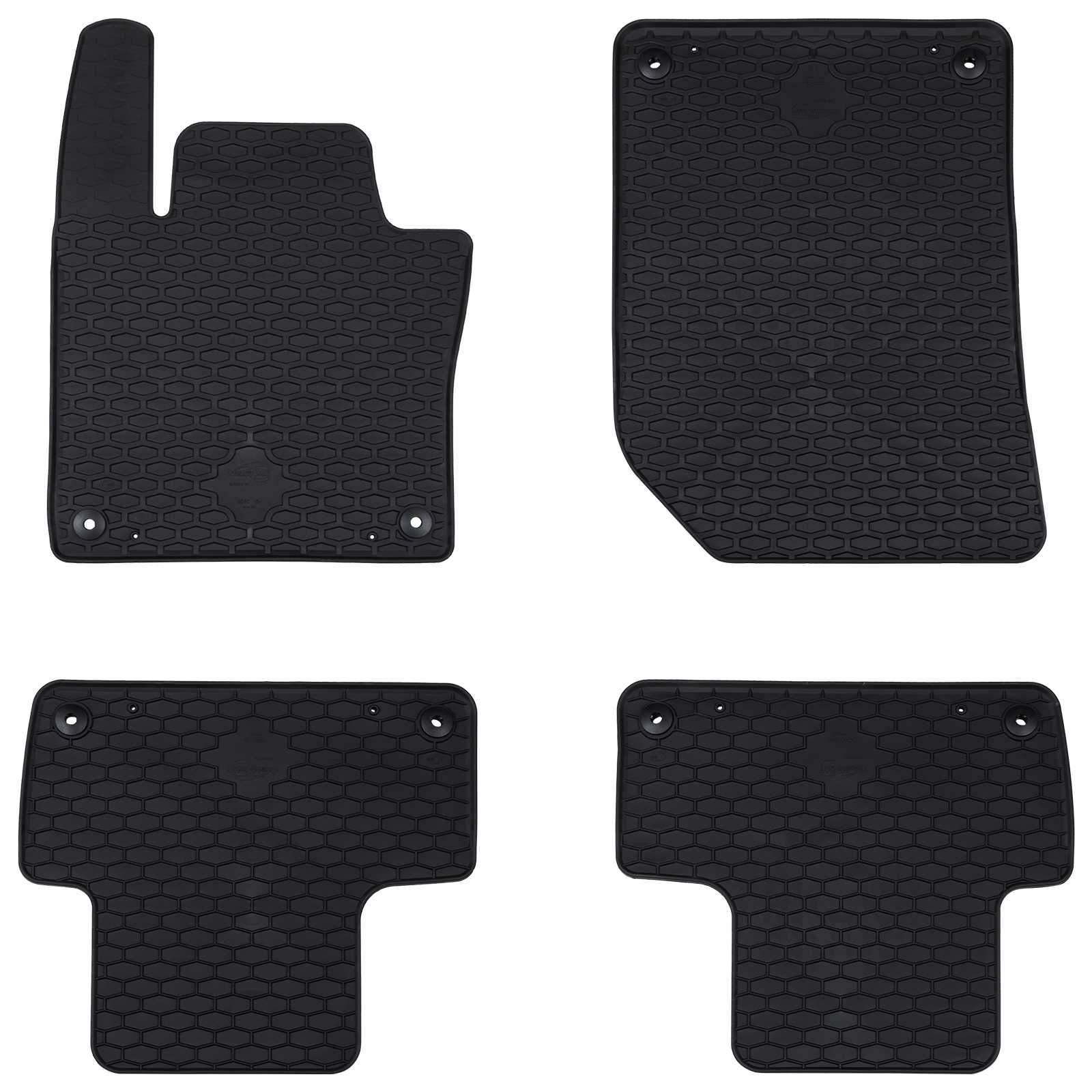 Autofußmatte 4 pcs Schwarz Geeignet für Volvo XC60 2018- Gummi