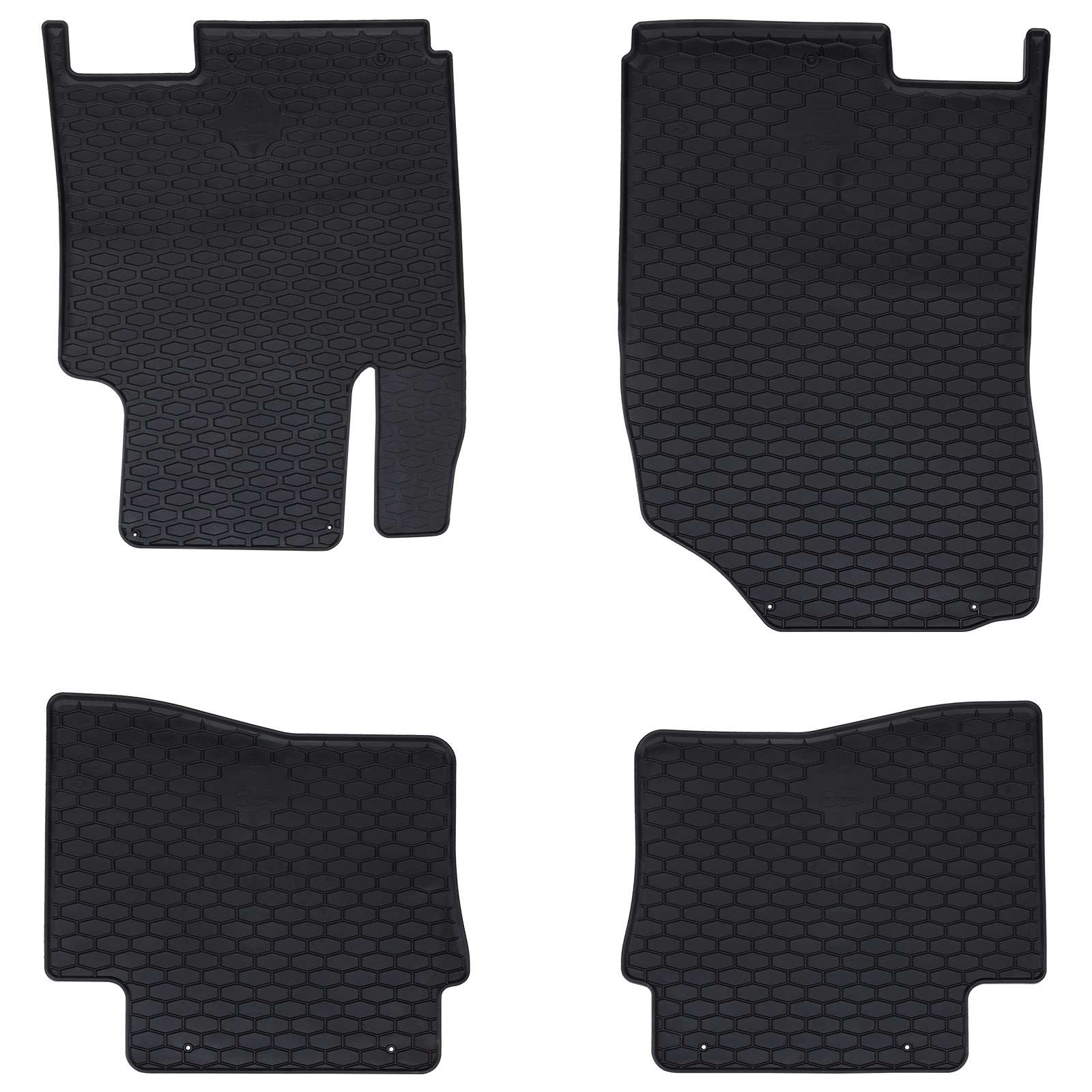 Autofußmatte 4 pcs Schwarz geeignet für HYUNDAI i20 2014-2019