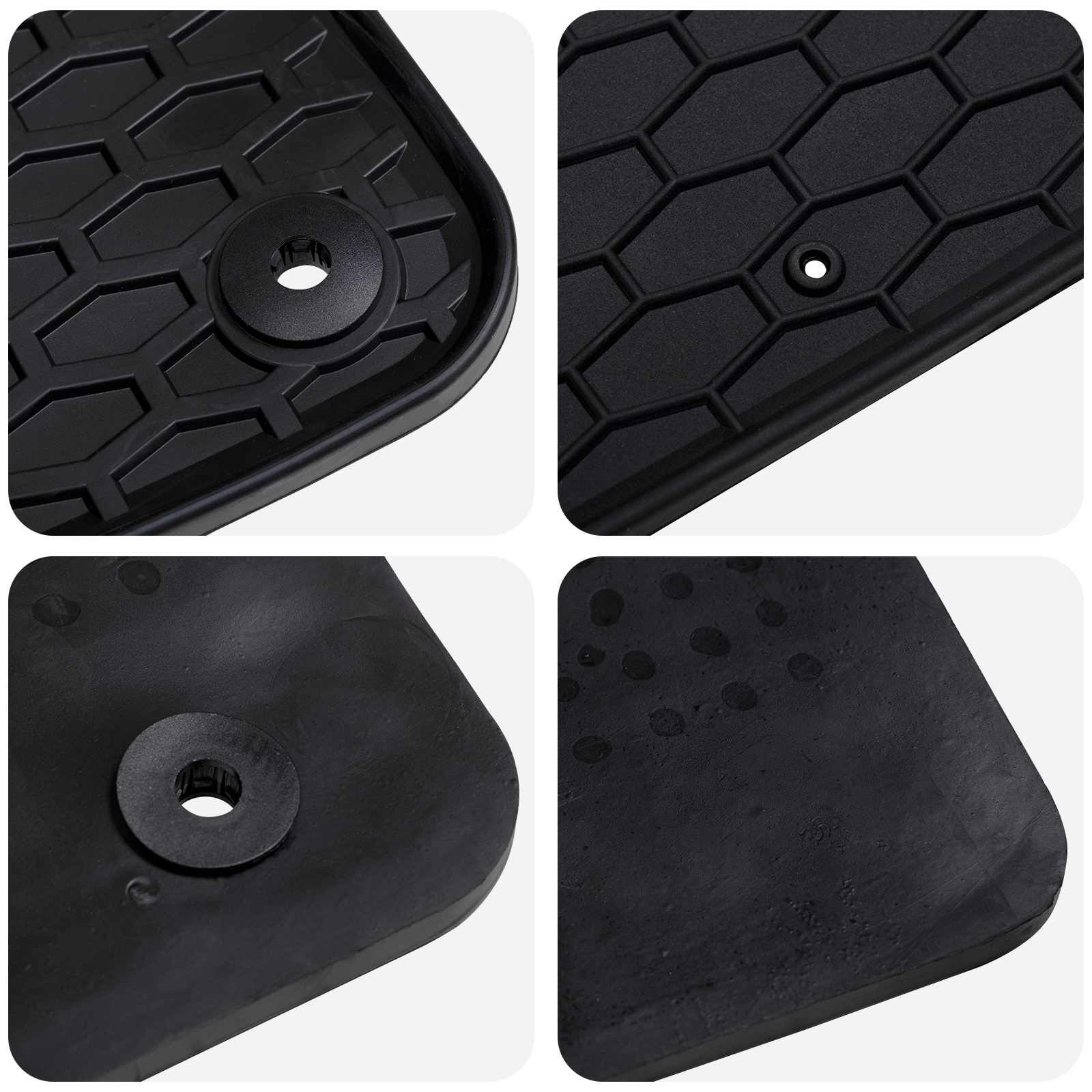 Autofußmatte 4 pcs Schwarz Geeignet für AUDI Q2 2017 Gummi