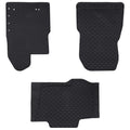 Autofußmatte 3 pcs Schwarz Gummi