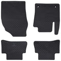 Autofußmatte 4 pcs Schwarz Gummi