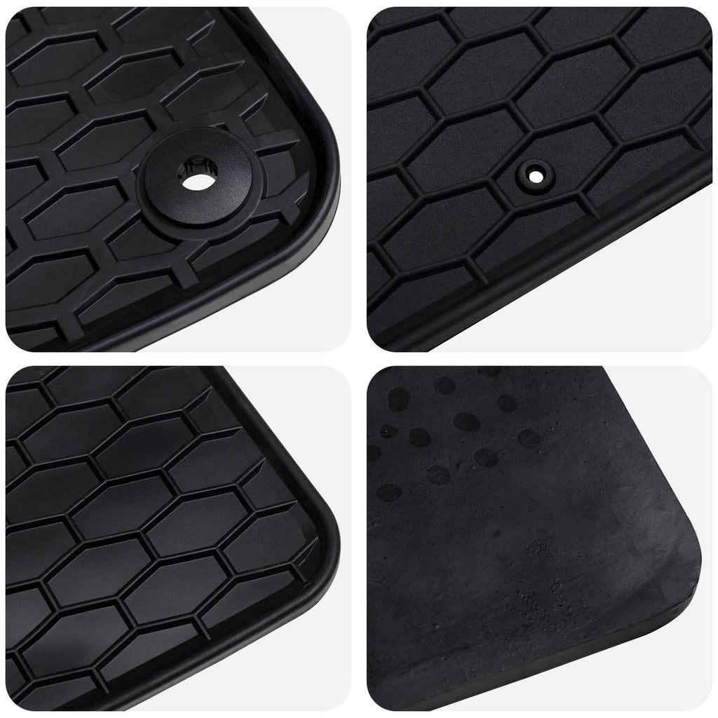 Autofußmatte 4 pcs Schwarz Geeignet für VW ID.7 2023- Gummi
