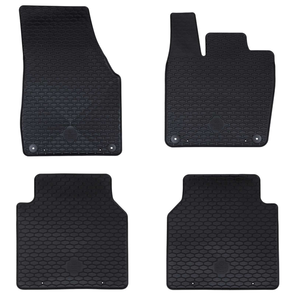 Autofußmatte 4 pcs Schwarz Geeignet für VW ID.7 2023- Gummi
