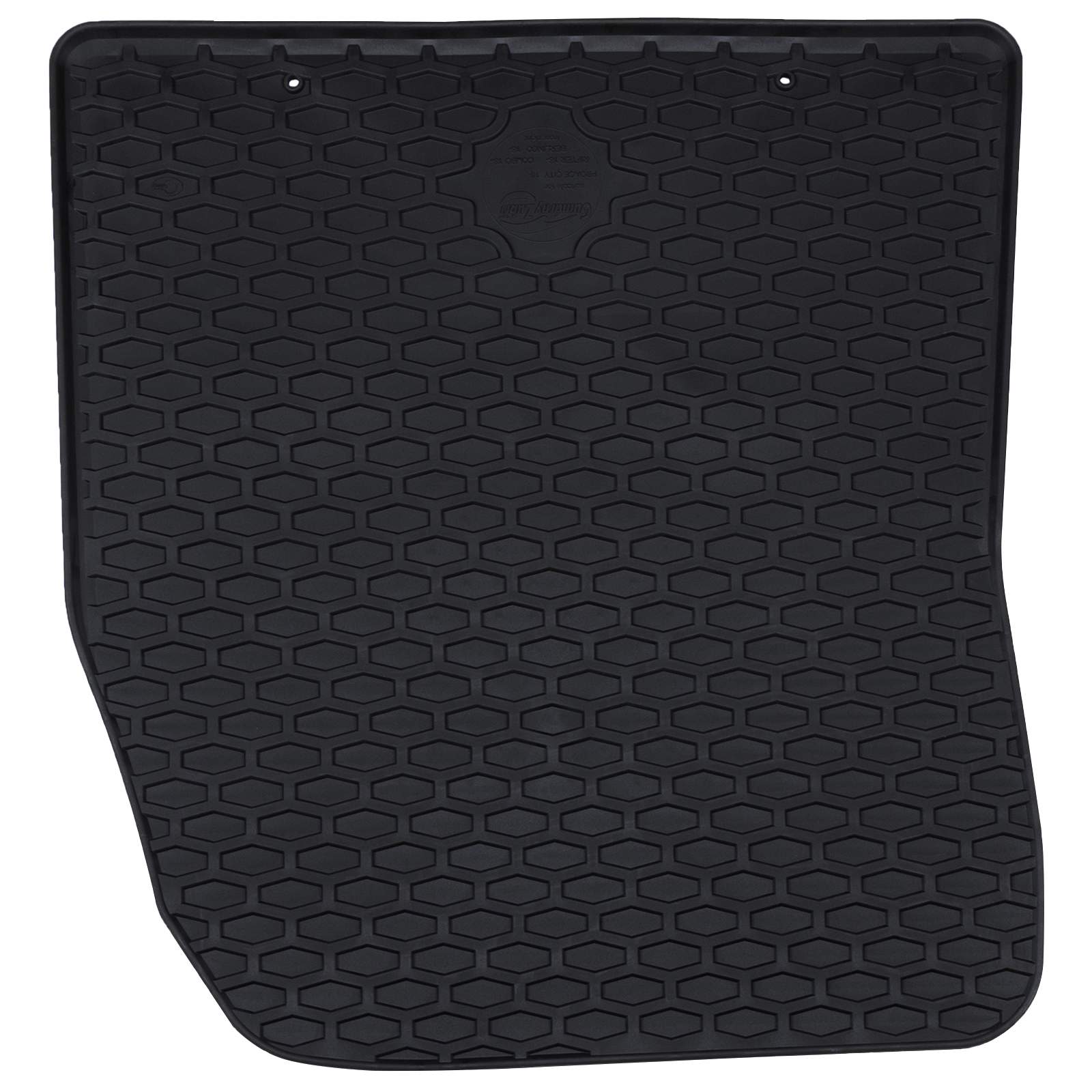 Autofußmatte 2 pcs Schwarz Gummi