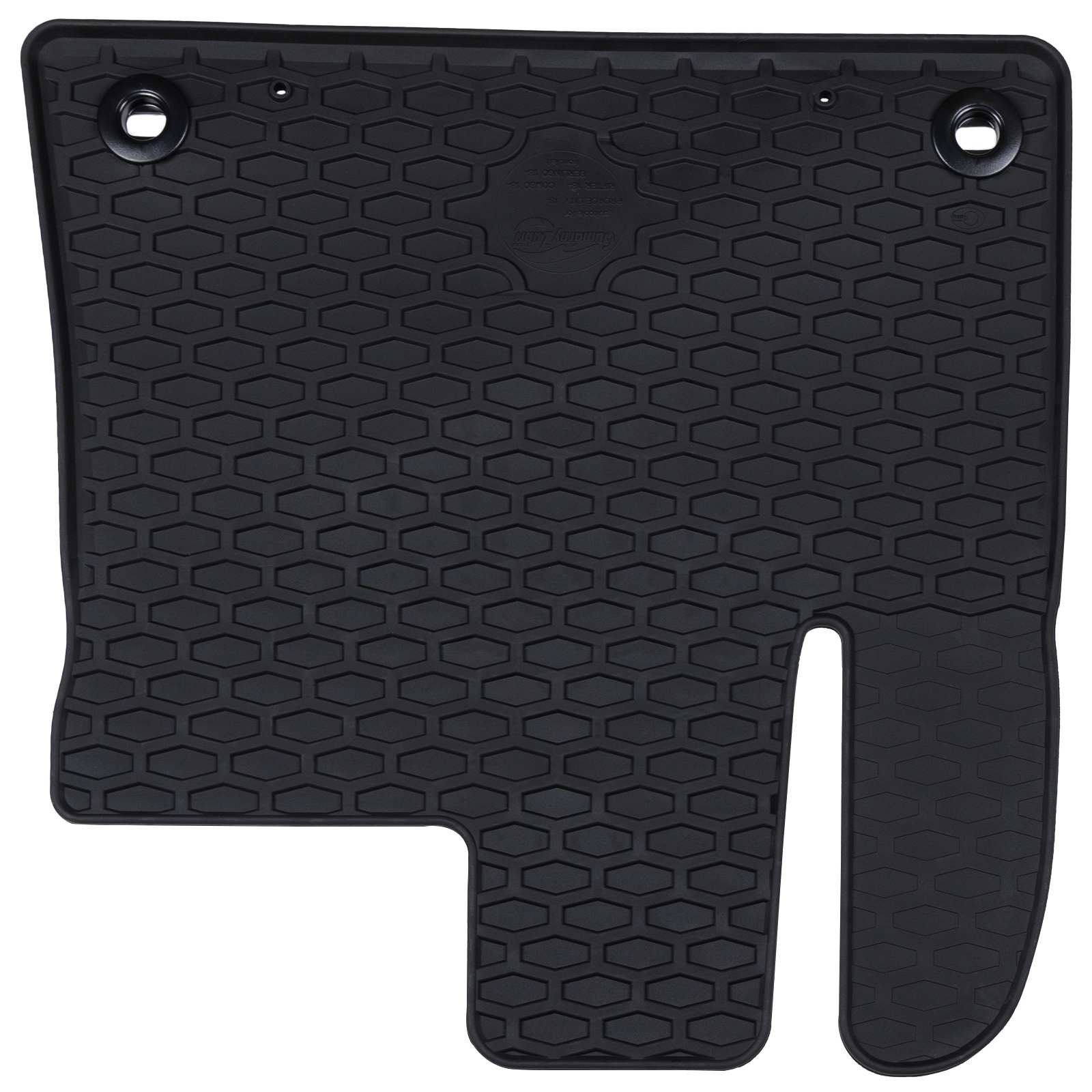 Autofußmatte 2 pcs Schwarz Gummi