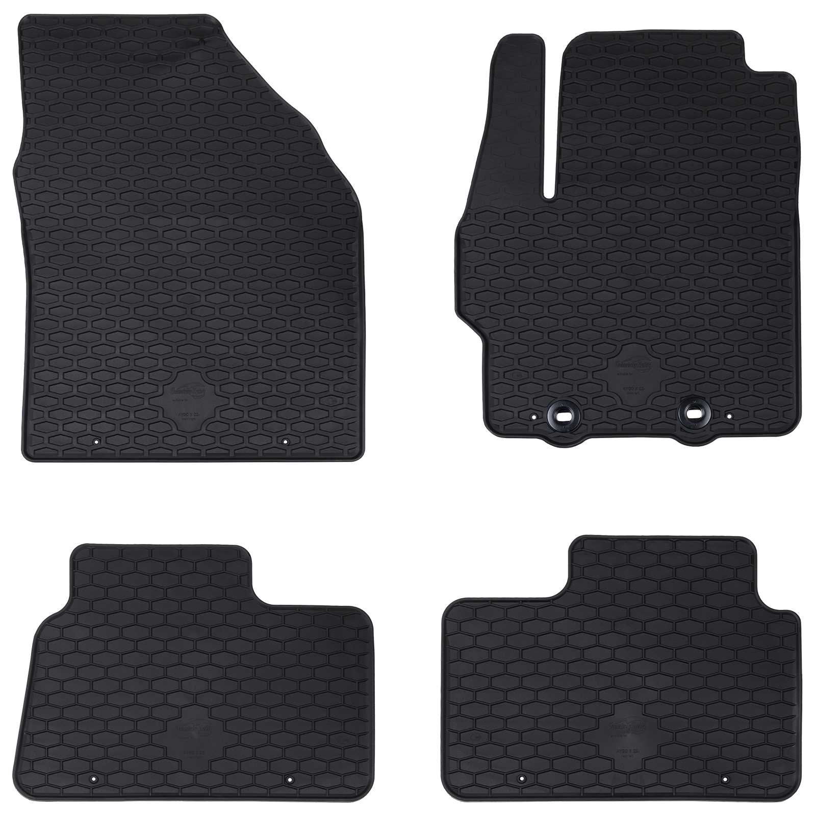 Autofußmatte 4 pcs Schwarz Geeignet für Toyota AYGO X 2022-