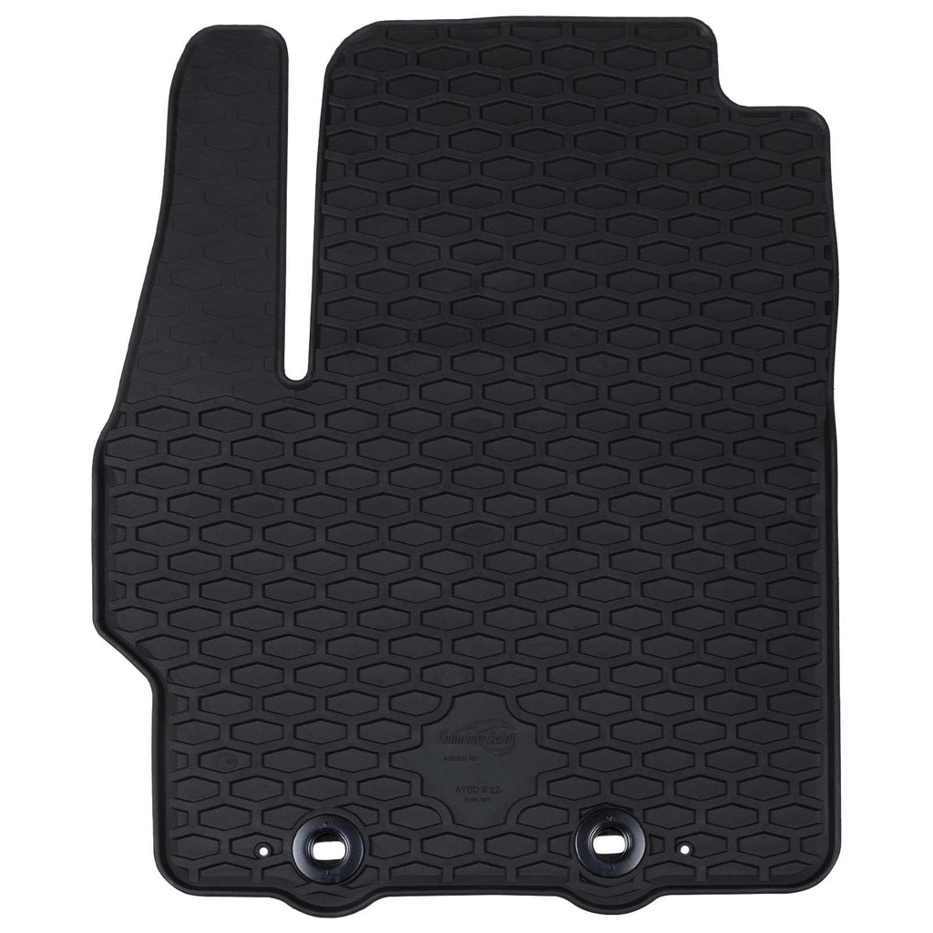 Autofußmatte 4 pcs Schwarz Geeignet für Toyota AYGO X 2022-