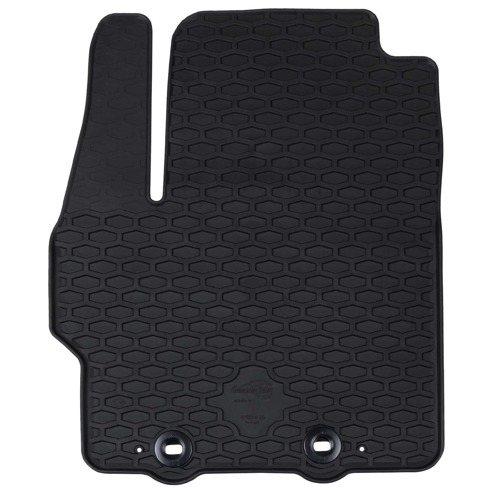 Autofußmatte 4 pcs Schwarz Geeignet für Toyota AYGO X 2022-