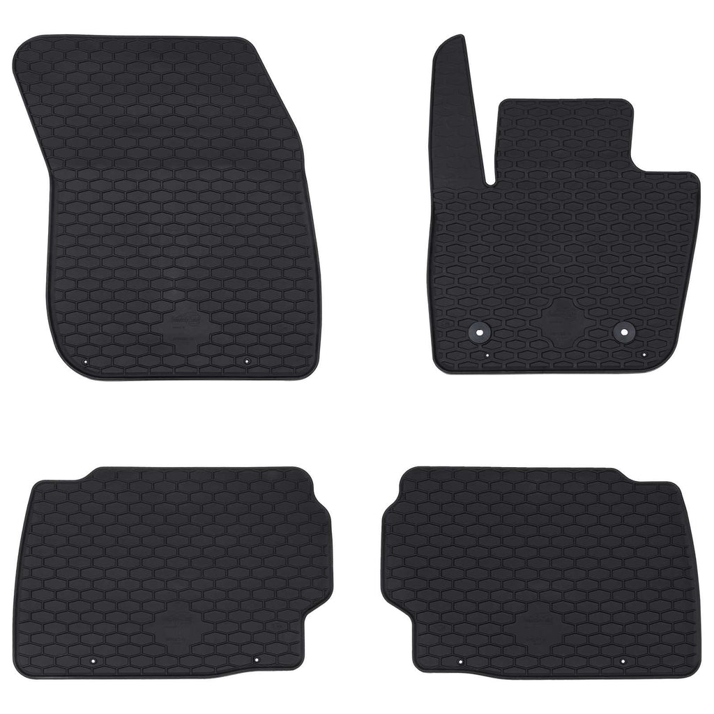 Autofußmatte 4 pcs Schwarz Geeignet für Ford MONDEO 2014- Gummi