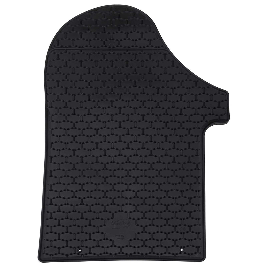 Autofußmatte 2 pcs Schwarz Gummi