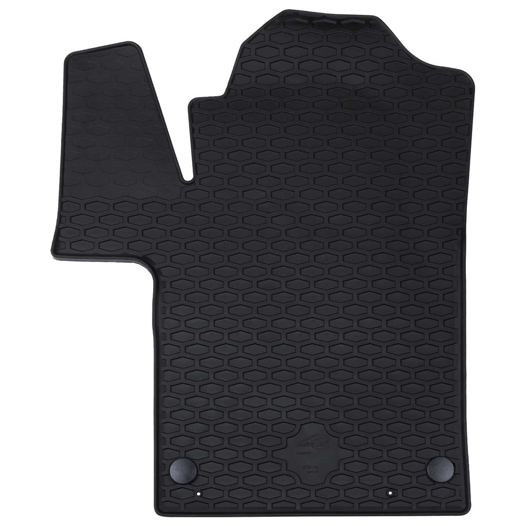 Autofußmatte 2 pcs Schwarz Gummi