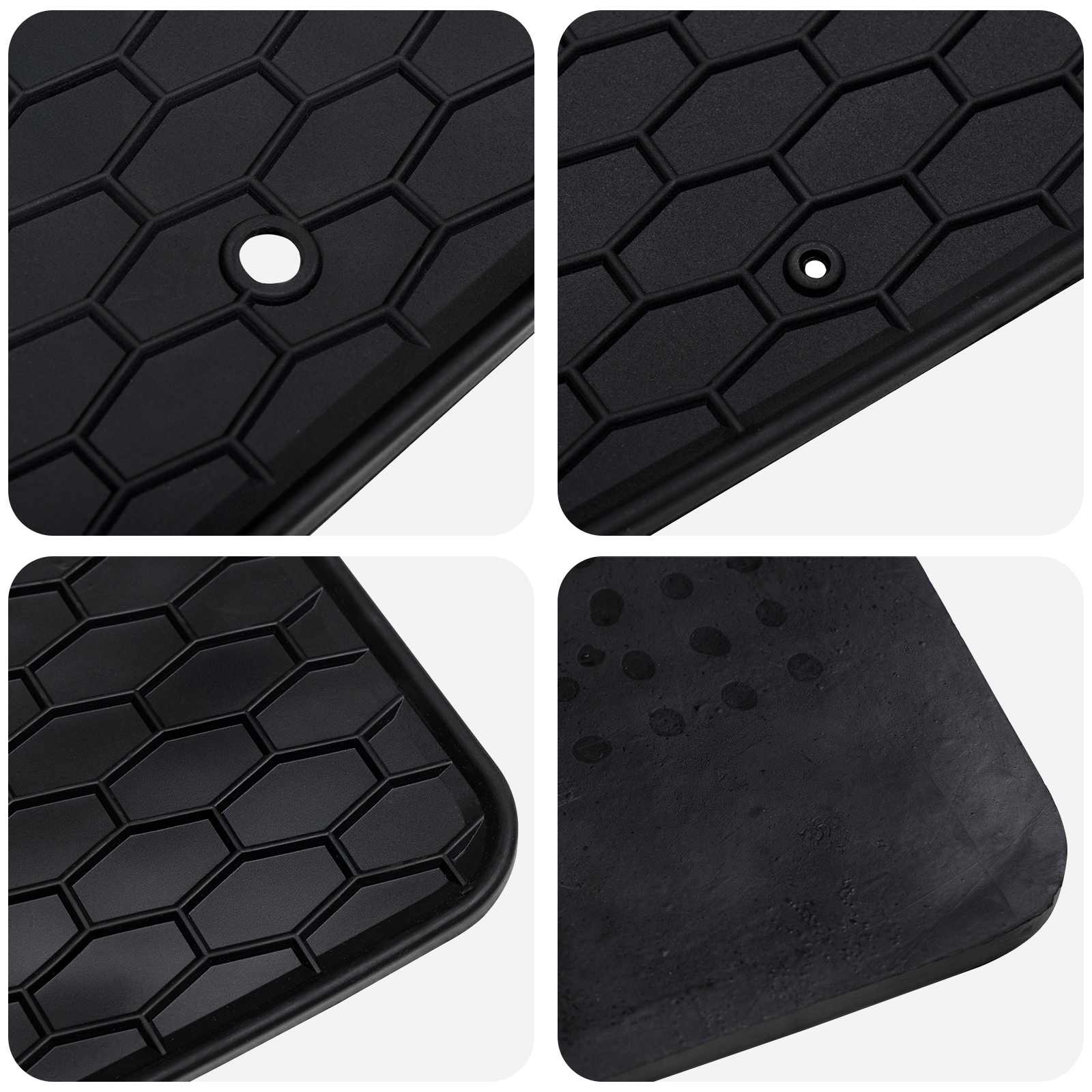 Autofußmatte 4 pcs Schwarz Geeignet für Kia RIO, STONIC 2017-