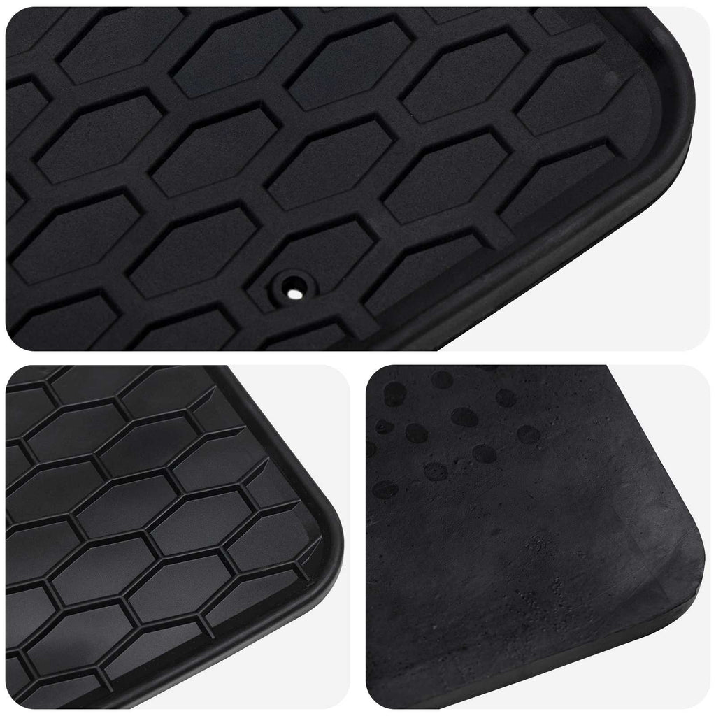 Autofußmatte 4 pcs Schwarz Gummi