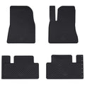 Autofußmatte 4 pcs Schwarz Gummi