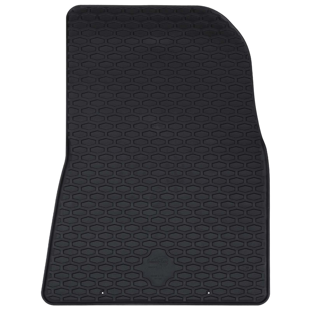 Autofußmatte 4 pcs Schwarz Gummi