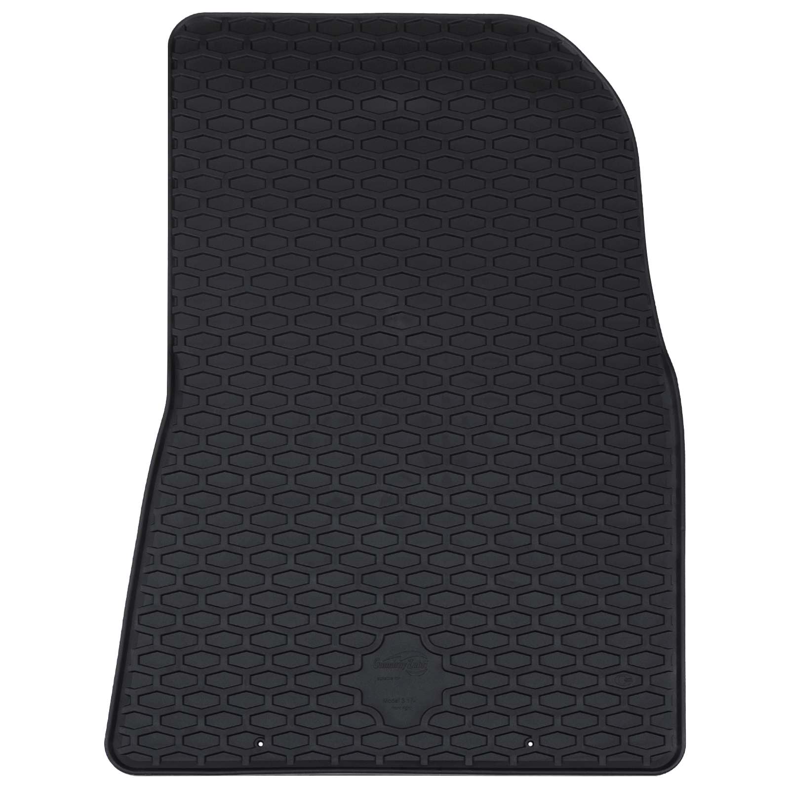Autofußmatte 4 pcs Schwarz Gummi