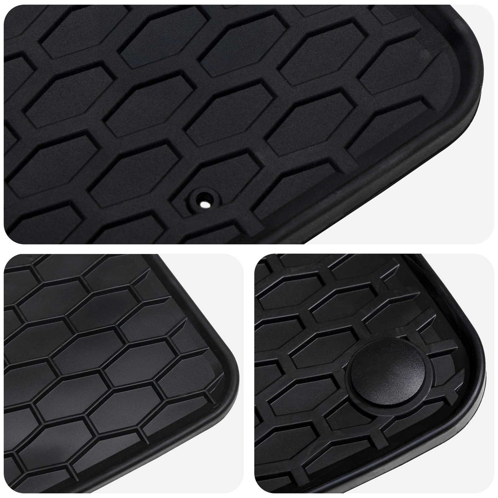 Autofußmatte 4 pcs Schwarz Gummi