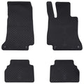 Autofußmatte 4 pcs Schwarz Gummi