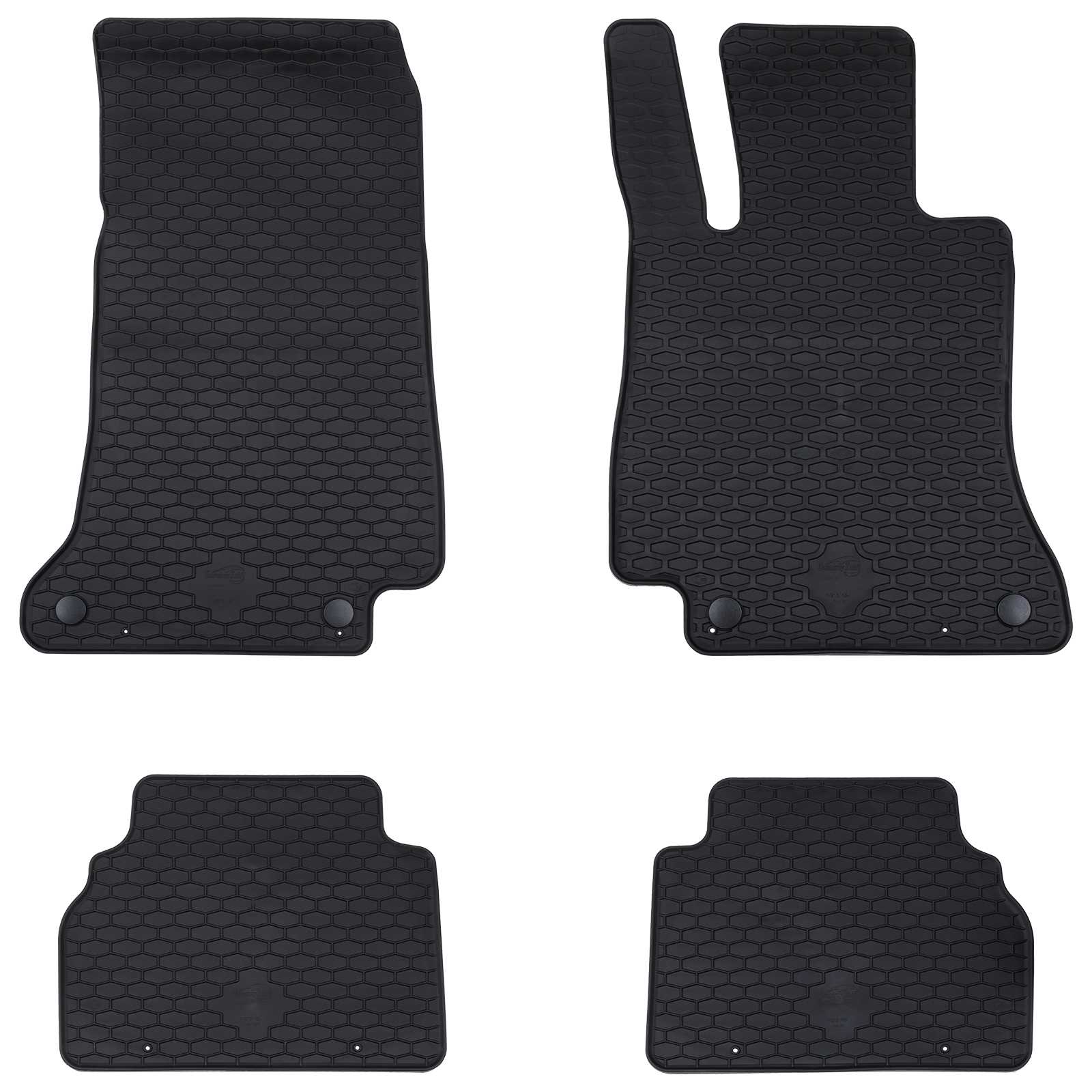 Autofußmatte 4 pcs Schwarz Gummi