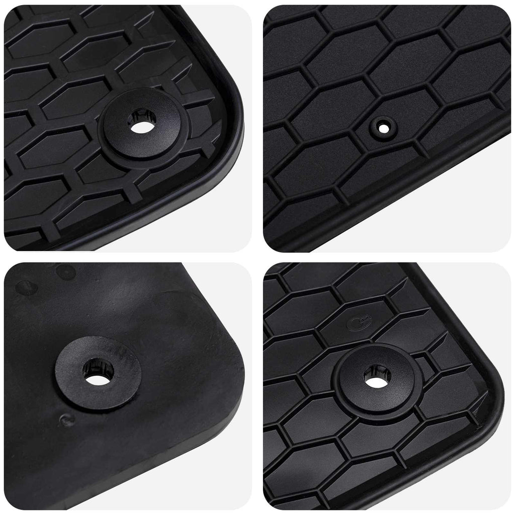 Autofußmatte 4 pcs Schwarz geeignet für T-ROC Cabrio 2019-