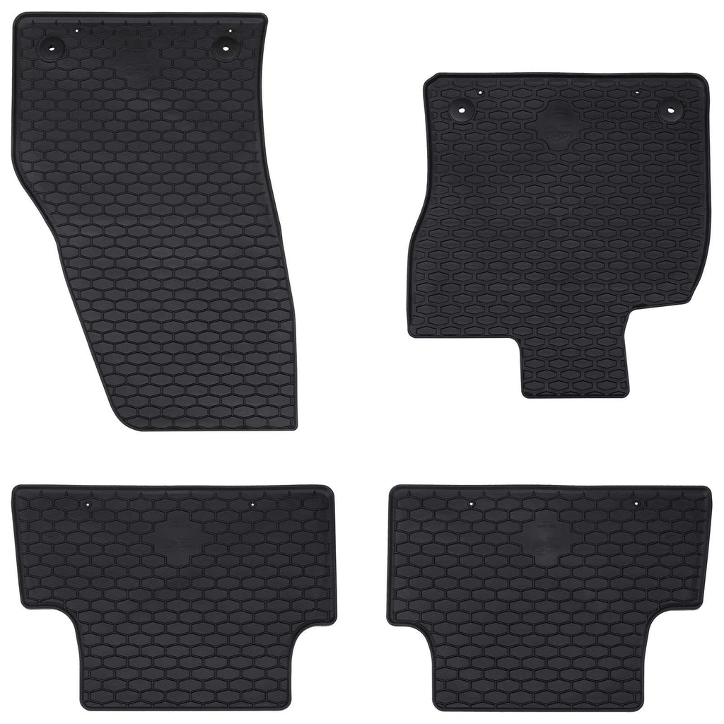 Autofußmatte 4 pcs Schwarz geeignet für T-ROC Cabrio 2019-